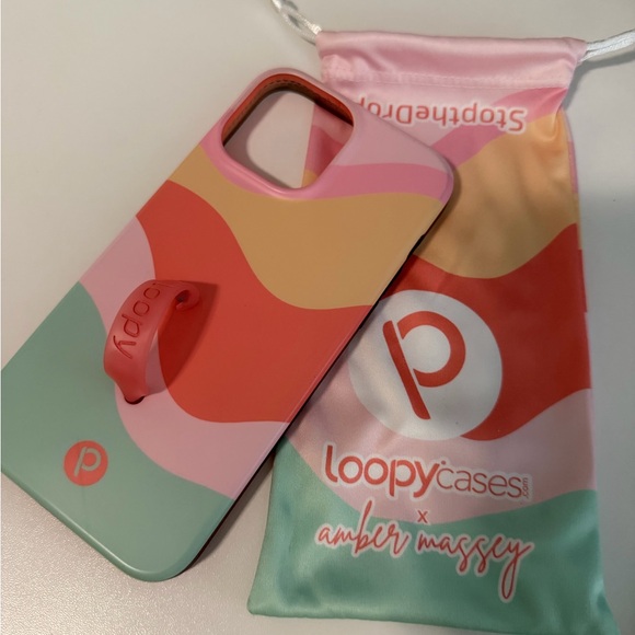 Loopy Case Pink, Orange, and Green Phone Case - Picture 1 of 1